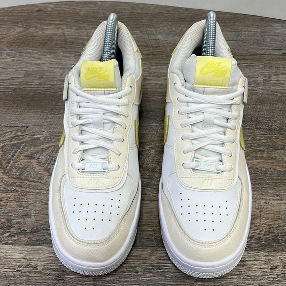 Nike Air Force 1 Shadow SE 'Pale Ivory Light Zitron' DJ5197-100 Size 9 - Picture 3 of 9